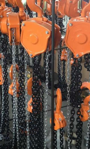 成華鏈條廠為方工葫蘆廠提供起重鏈